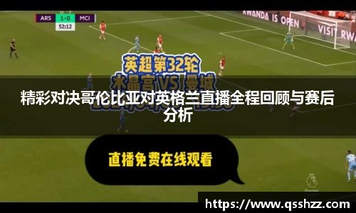 精彩对决哥伦比亚对英格兰直播全程回顾与赛后分析